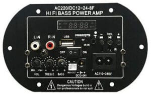 AM2700 - Tarjeta amplificadora para cabina de sonido 250w - Control remoto