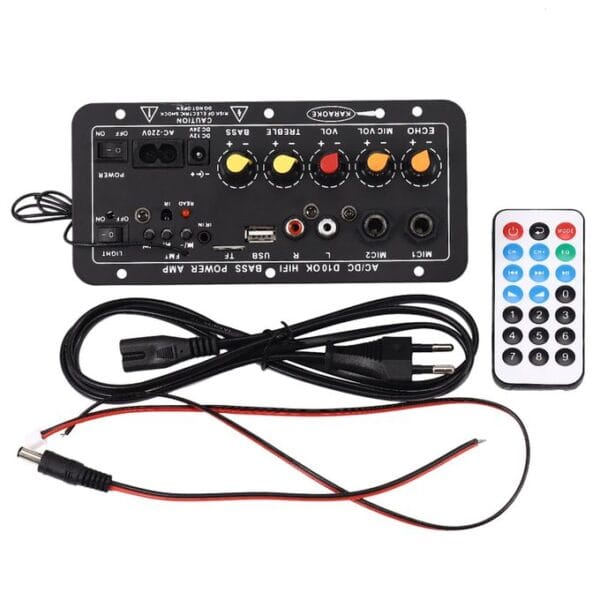 AM2701 - Tarjeta amplificadora para cabina de sonido 300w - Control remoto