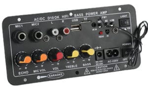 AM2701 - Tarjeta amplificadora para cabina de sonido 300w - Control remoto