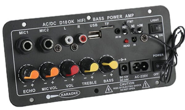 AM2701 - Tarjeta amplificadora para cabina de sonido 300w - Control remoto