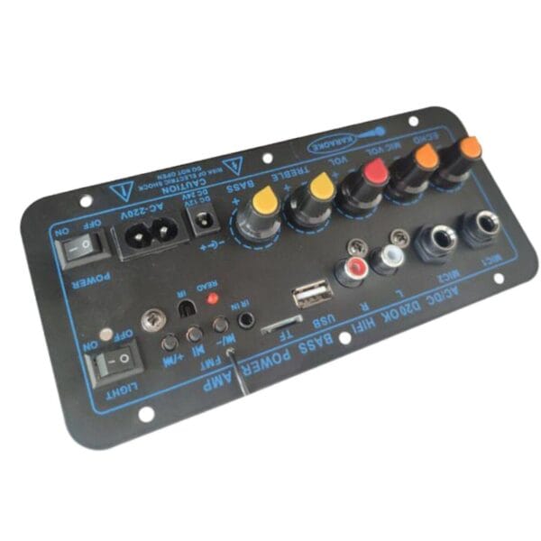 AM2702 - Tarjeta amplificadora para cabina de sonido 600w - Control remoto (copia)