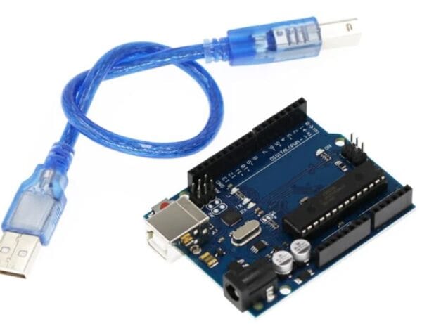 AR1001 - Tarjeta de desarrollo arduino UNO R3, chip ATMEGA328 DIP