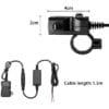 CUSB-H3 CARGADOR DOBLE USB 12V IMPERMEABLE IP67