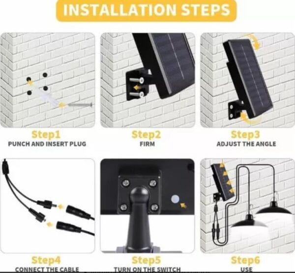 GR54D - Lampara solar de colgar C/Control