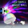 LA102B Luz Led Bola Micro USB 4w