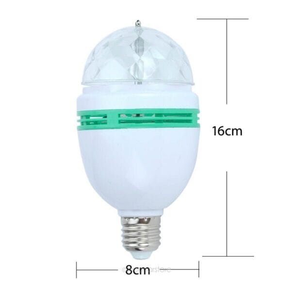 LA102 E27 6W LED Giratoria RGB