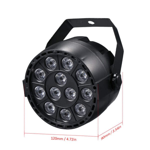 LA106 - Par Luz RGBW Iluminación de Escenario DMX 12 LEDs