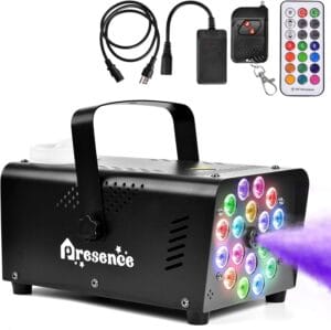 MH301L - Maquina de Humo 500w con luz led  RGB y Control remoto