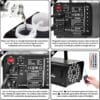 MH301L - Maquina de Humo 500w con luz led  RGB y Control remoto