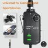 MIX100 - Pre-amplificador COMICA, Interfaz XLR para Celular / PC / Camara AD2 XLR / 6,35mm