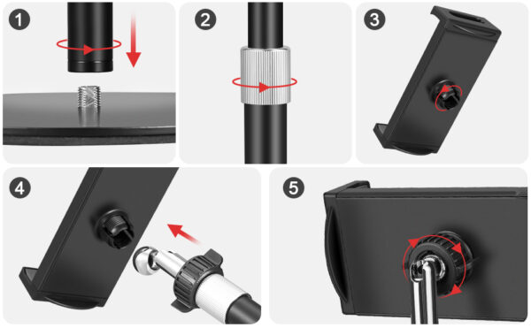 SP106 - Soporte celular o Tablet para escritorio 2 alturas