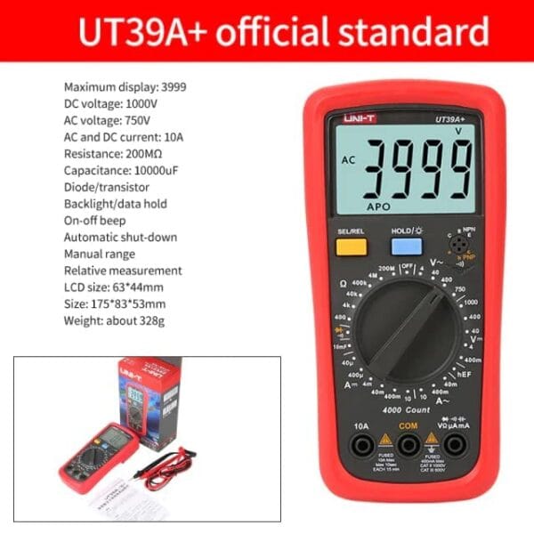 UT39A+ - Multimetro UNI-T UT39A+