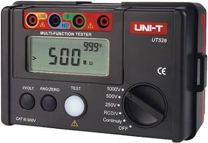 UT526 - Medidor de Resistencia de Aislamiento Unit UT526