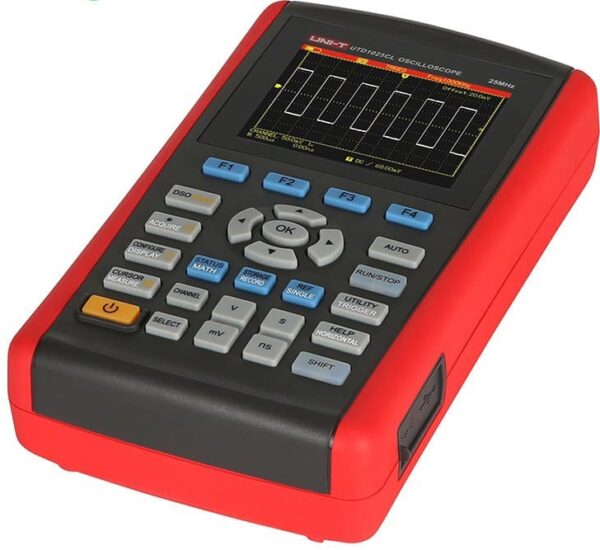UTD1025CL - Osciloscopio Digital Portátil De 25MHz 2 Canales Unit UTD1025CL