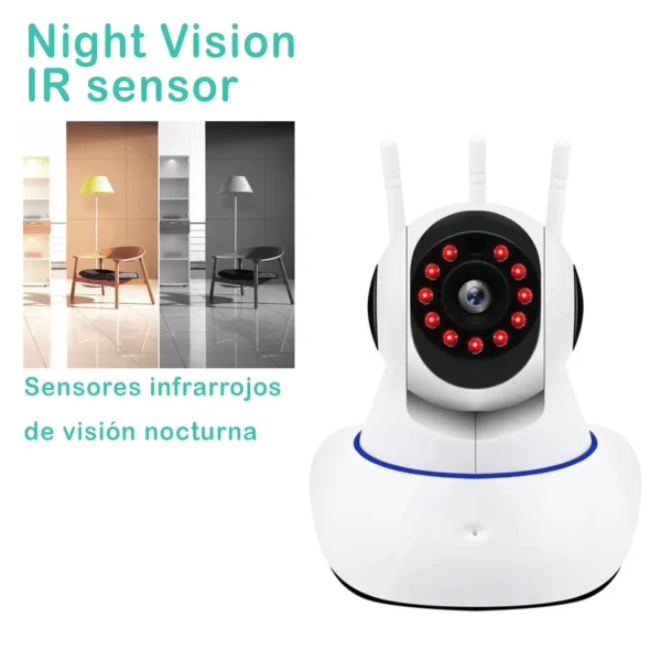 CCTV03 - Camara wifi 3 ANTENAS IP 720mp