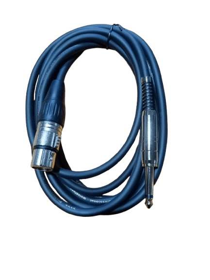 MC102-3 - Plug 6.35mm Mono a Canon H Metalico