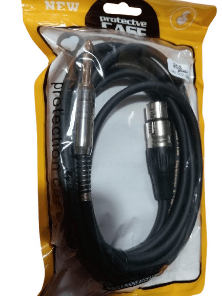 MC102-3 - Plug 6.35mm Mono a Canon H Metalico