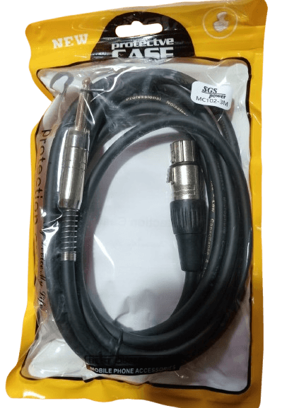 MC102-3 - Plug 6.35mm Mono a Canon H Metalico