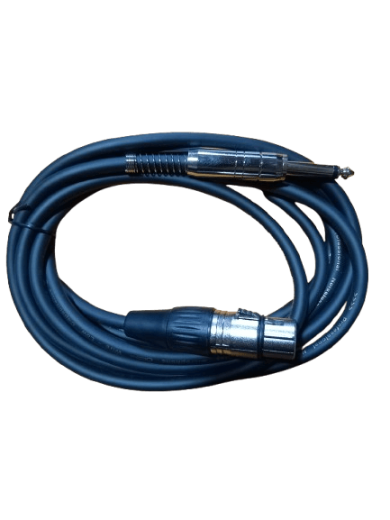 MC102-3 - Plug 6.35mm Mono a Canon H Metalico