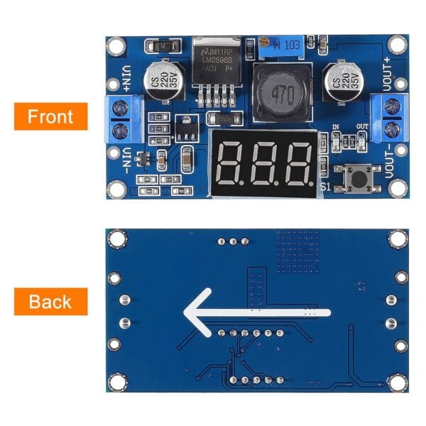 MO42-1 - Regulador + Voltimetro LM2596 1,25v - 35v