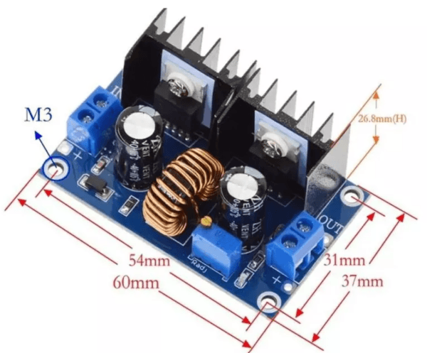 MO42C - Modulo regulador digital de voltaje DC 8amp, 4-40V XL4016E1