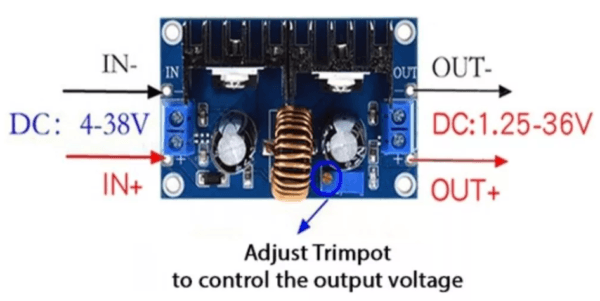 MO42C - Modulo regulador digital de voltaje DC 8amp, 4-40V XL4016E1