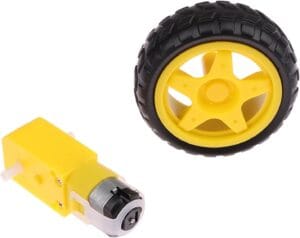 MCR02 - Llanta con Motor de engranajes 3-12V DC