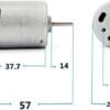 MOT02 - Motor DC 3.7V-7.4V