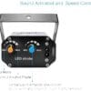 LA100C - Strober 48 led 18w 110vol RGB (multicolor)