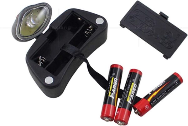 LU01 - Lupa de cabeza con luz, 4 lentes intercambiables 1,2X 1,8X 2,5X 3,5X