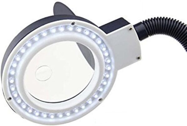LU03 - Lupa de mesa con luz LED, entrada de  110v