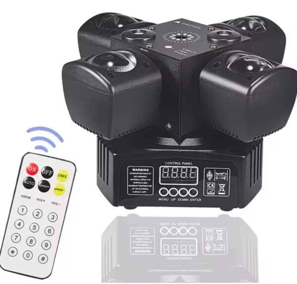 LA208C - Luz robótica de cuatro cabezas móviles, luz láser con control