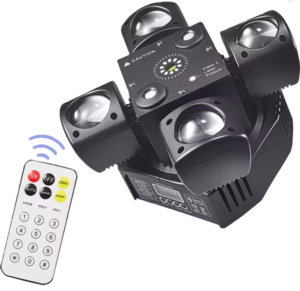 LA208C - Luz robótica de cuatro cabezas móviles, luz láser con control