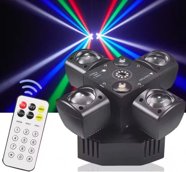 LA208C - Luz robótica de cuatro cabezas móviles, luz láser con control