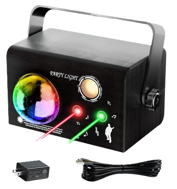 LA212B - Juego de luces estroboscopica con laser