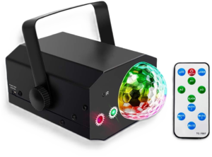 LA212D - Juego de luces estroboscopica con laser con bola