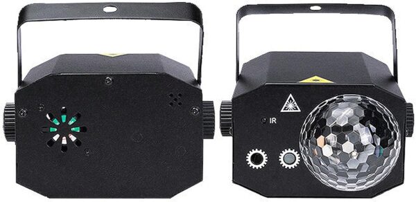 LA212D - Juego de luces estroboscopica con laser con bola