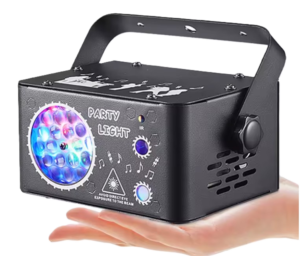 LA212E - Juego de luces 4 en 1, luces, strober, laser, barra led