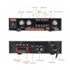 AMP1002 - Amplificador de audio 2.0, USB, TF, RCA, FM radio, bluetooth, mic, control 120w