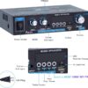 AMP1003 - Amplificador de audio 2,0, USB, TF, RCA, FM radio, bluetooth, mic, control 150W