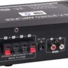 AMP1004 - Amplificador de audio 2.0, USB, TF, RCA, FM radio, bluetooth, mic, control 30W