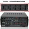 AMP1005 - Amplificador de audio 4 salidas, USB, TF, RCA, FM radio, bluetooth, mic  800w