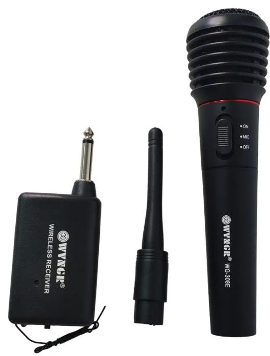 MA104_2 MA104 - Micrófono Inalámbrico Alambrico 2en1 Profesional Karaoke WVNGR