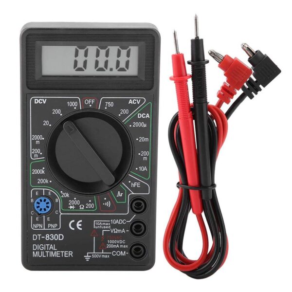 DT830D - Multímetro Digital DT-830D con buzzer voltaje AC: 200V-750V