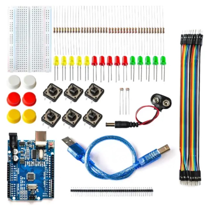 AR1001B – Kit Arduino Uno R3 Smd inicio, 42 piezas