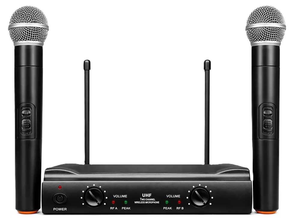MA203A – Kit De Micrófonos Inalámbricos UHF Profesionales Wu-828 HD