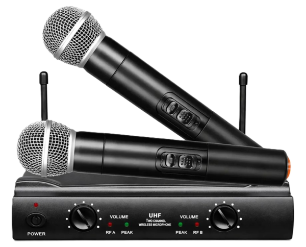 MA203A_1 MA203A - Kit De Micrófonos Inalámbricos UHF Profesionales Wu-828 HD