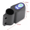AL201 - Alarma bicicleta ED-381 control, Tamaño Empaque: 11 x 10.5 x 5 cm, sonido de 120dB