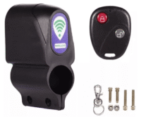 AL201 - Alarma bicicleta ED-381 control, Tamaño Empaque: 11 x 10.5 x 5 cm, sonido de 120dB