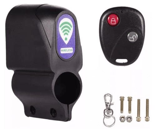 AL201 - Alarma bicicleta ED-381 control, Tamaño Empaque: 11 x 10.5 x 5 cm, sonido de 120dB